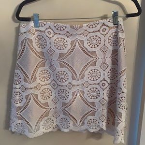 Abercrombie lace skirt with lining size 10 large